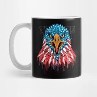 Eagle in the colors of the USA flag Mug